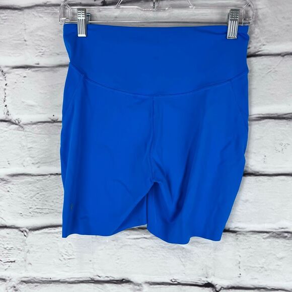 Lululemon Wunder Train High-Rise Bike Shorts 8 Bold Blue - Picture 3 of 6